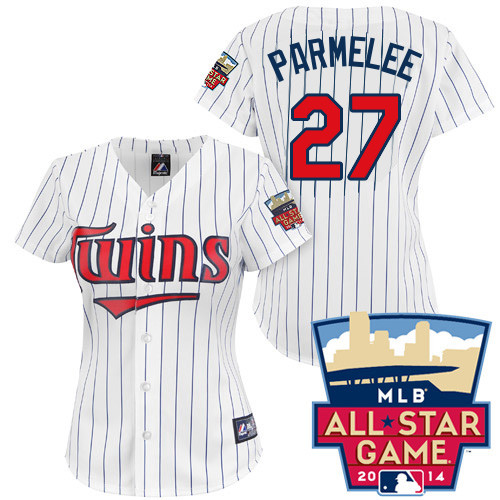 Chris Parmelee #27 mlb Jersey-Minnesota Twins Women's Authentic 2014 ALL Star Home White Cool Base Baseball Jersey